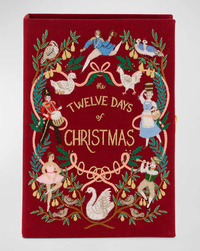 The Twelve Days of Christmas Book Clutch Bag